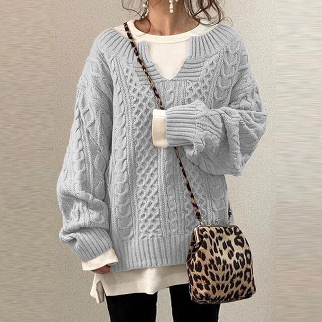 Stylish knitting sweater for women