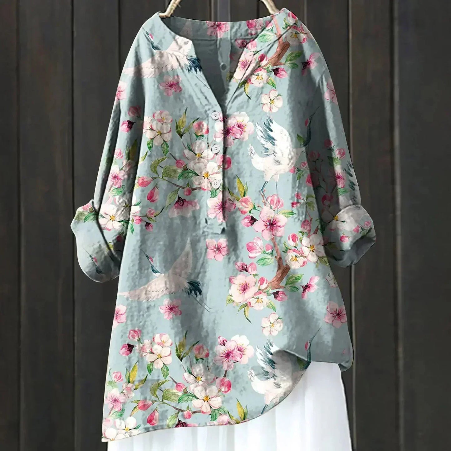 ZARA - CHIC BLOUSE WITH FLORAL ACCENTS