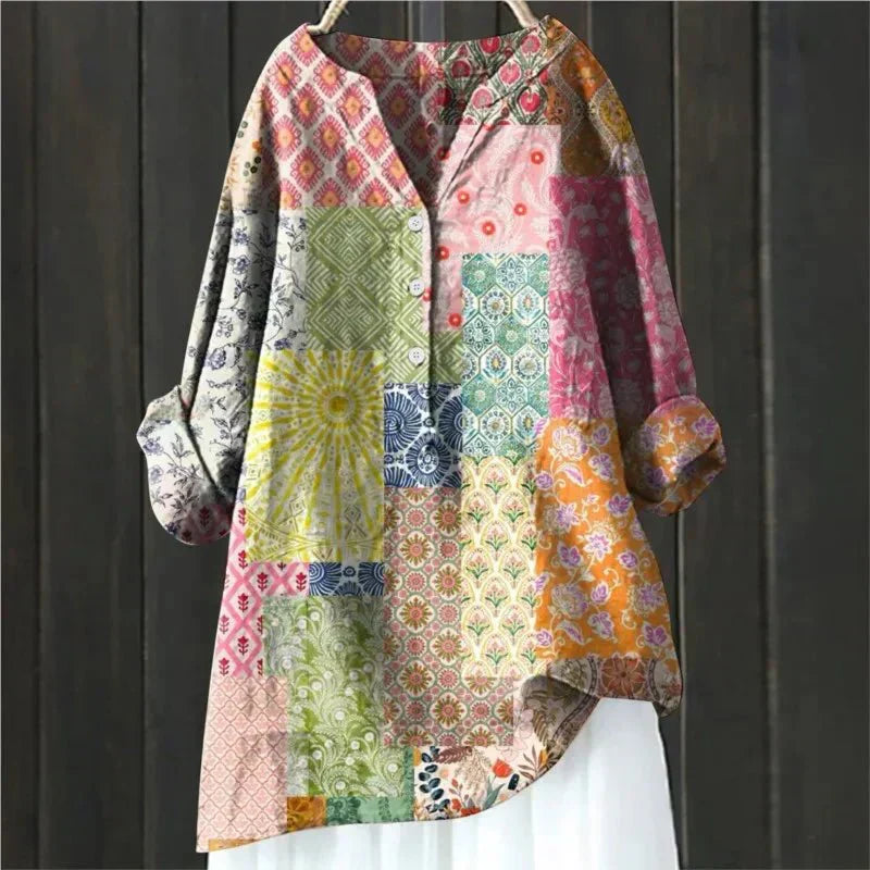 ZARA - CHIC BLOUSE WITH FLORAL ACCENTS