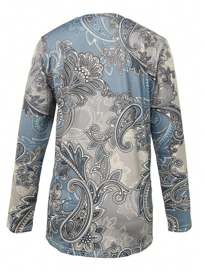 Elegant women's sweater with art printing for winter
