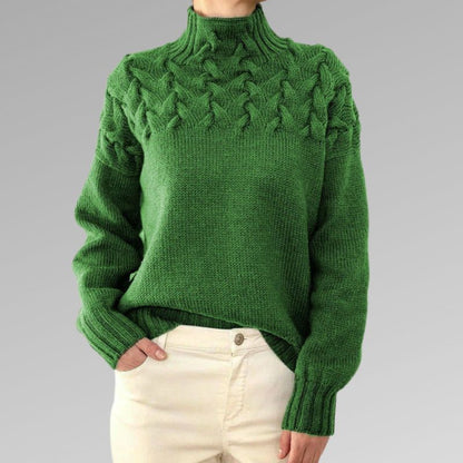 Wendy | High Neck Knit Sweater