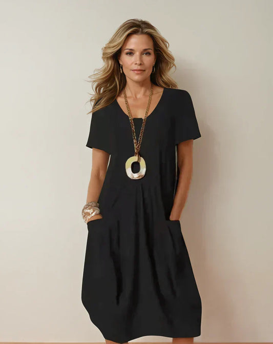 Caroline | Elegant Dress With Tummy Coverage