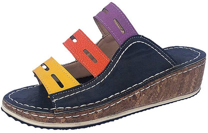 Sophia | Comfortable Supportive Tricolor Sandals for Women