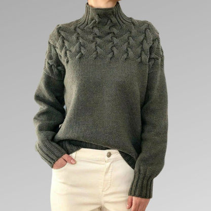 Wendy | High Neck Knit Sweater