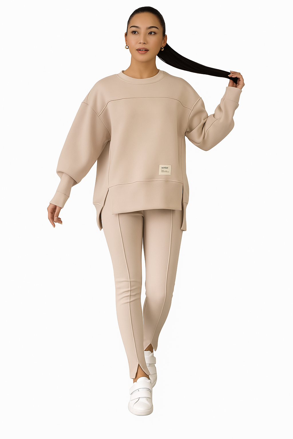 Sweater and leggings set modern and comfortable for women