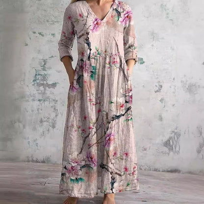 Faith - Floral Whimsy Boho Maxi Dress