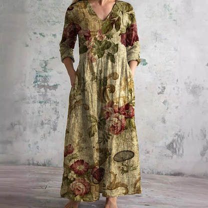 Faith - Floral Whimsy Boho Maxi Dress