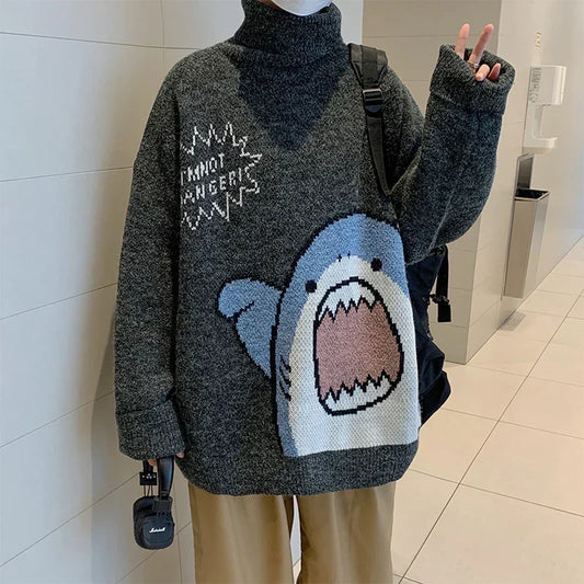 Roll collar: Elegant winter look 2025