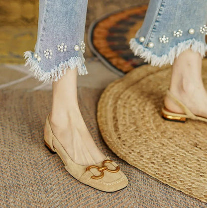Daniela | Orthopedic Leather Buckle Sandals