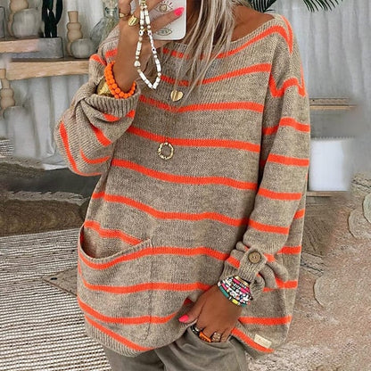 Cozy knitting sweater for women