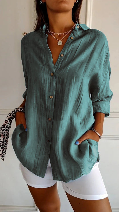 Mila | Elegant shirt with pleated style