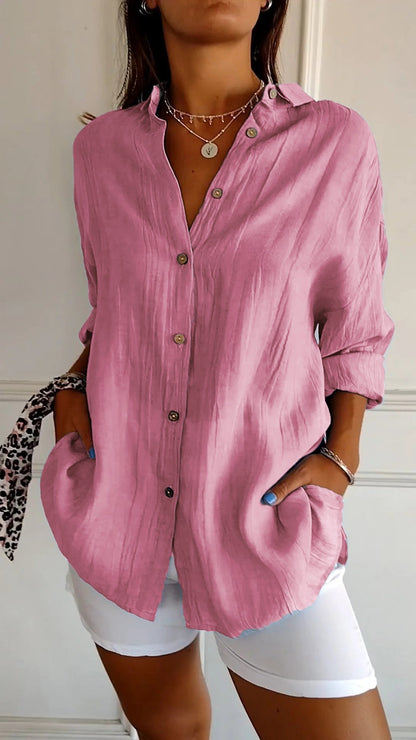 Mila | Elegant shirt with pleated style