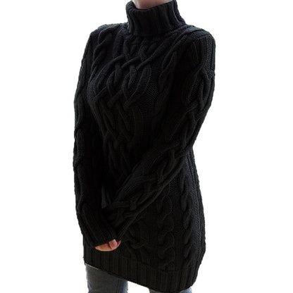 Stay warm and cozy with this stylish knitting dress