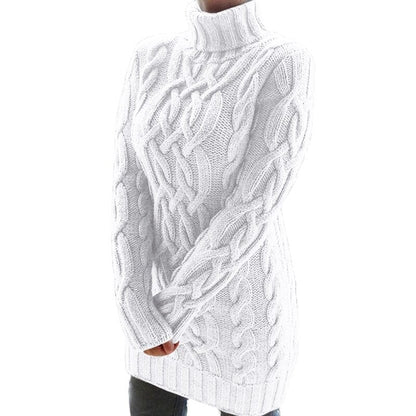Stay warm and cozy with this stylish knitting dress