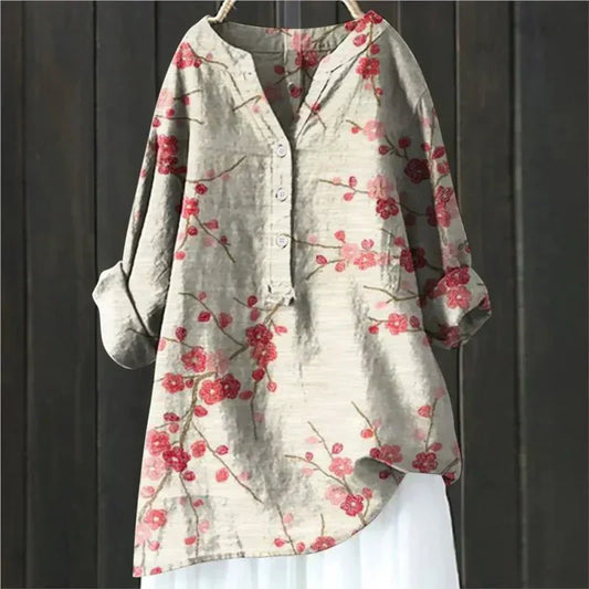 ZARA - CHIC BLOUSE WITH FLORAL ACCENTS