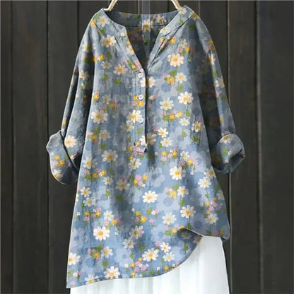 ZARA - CHIC BLOUSE WITH FLORAL ACCENTS